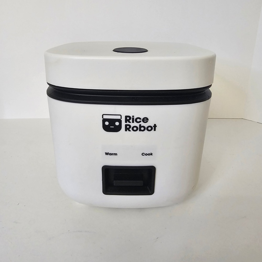 Rice Robot Electric Rice Cooker Small Portable White Black One Touch Operation